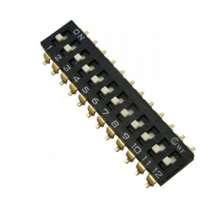 Переключатель SMD SP11T, шаг 2.54мм, SWD 4-12