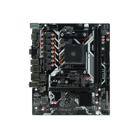 Мат.плата SocAM4 AMD B450 AFOX B450D4-MA5-V2 (mATX,2DDR4,M.2,PCI-E16,2PCI-E,HDMI,VGA,PC3000)