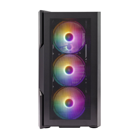 Корпус ATX Б_БП 1STPLAYER TRILOBITE T7-P Black (2*USB3.0, Audio, Window, 4x120mm LED, черный)[T7-P-BK-4F1