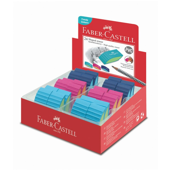 Ластик Faber-Castell "PVC-Free", скошенный 50*22*13мм (183049)