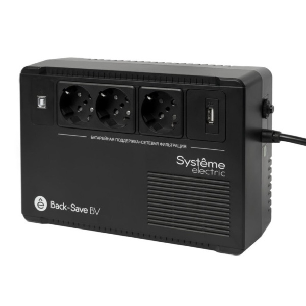 ИБП Systeme Electric Back-Save BVSE600RS 600ВА/360Вт, EUROх3