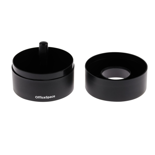 Скрепочница OfficeSpace магнитная черная без скрепок (331462)