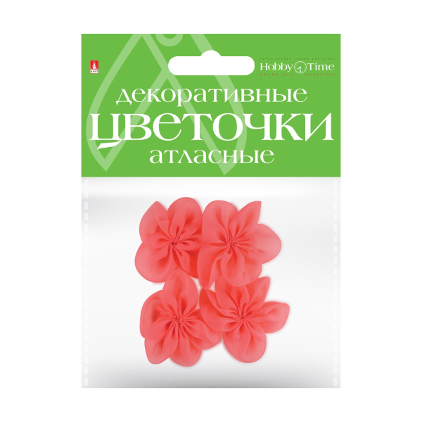 Декоративные украшения из ткани, набор №5, "Цветы" Hobby Time 2-399/05