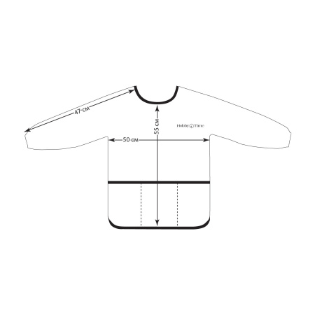 Фартук для труда для девочек, 6-8 лет (2-502/02)