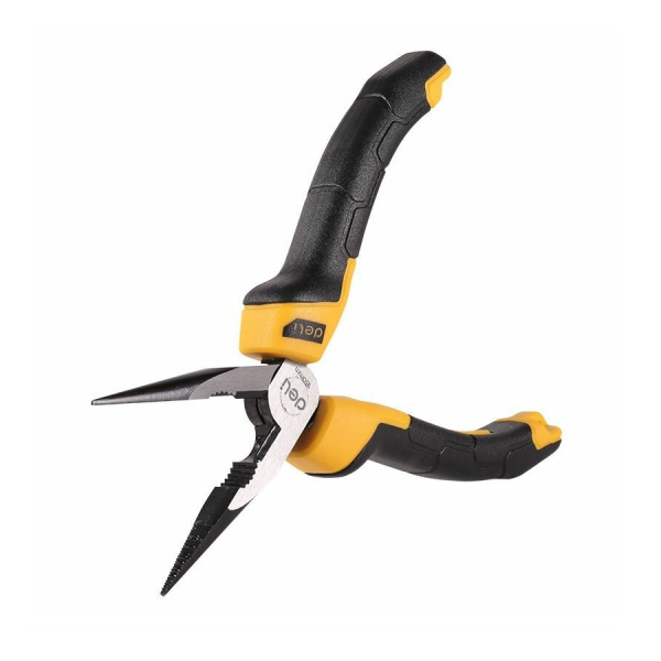 Длинногубцы 160мм, Deli DL2106Z, CrV, прямые