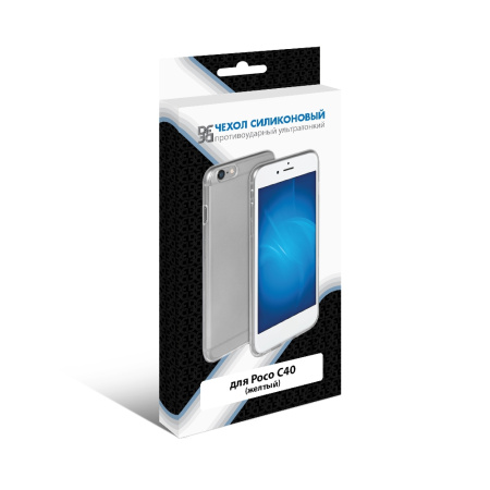 Чехол силиконовый для Poco C40 DF poCase-08 (yellow)