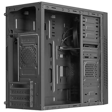 Корпус mATX Б_БП Ginzzu D350 RGB (USB, Audio, RGB Led, черный)