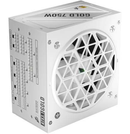 Блок питания 750Вт 1STPLAYER NGDP 750W White (APFC,120мм,3PCI-E,12VHPWR,8SATA,80+Gold,модульный)[HA-750BA4-WH]