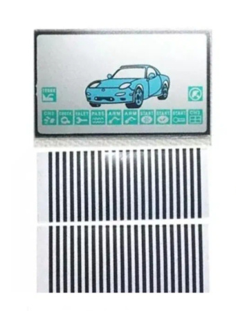 Дисплей брелка сигнализации Starline A8 A9 KGB FX-5, под шлейф, 2 шлейфа в комплекте