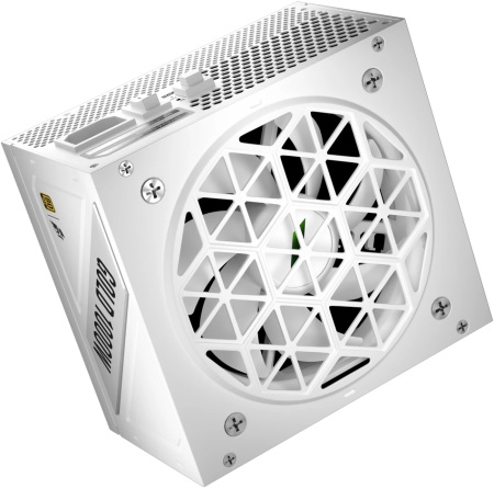 Блок питания 1000Вт 1STPLAYER NGDP 1000W White (APFC,120мм,3PCI-E,12VHPWR,8SATA,80+Gold,модульный)[HA-1000BA4-WH]