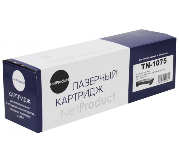 Картридж_лазерный NetProduct N-TN-1075 для Brother HL-1110R/1112R/DCP-1510R/MFC-1810R черный (1000 стр)