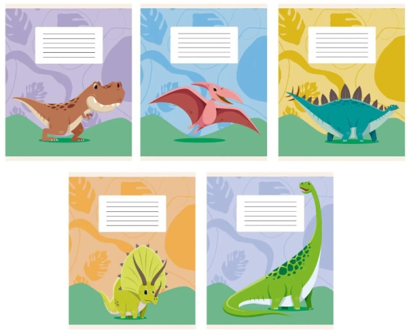 Тетрадь 12л. кл. "Динозавтрики" Эксмо ТК128278