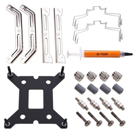 Кулер S115x/1200/1700/AMx ID-Cooling SE-224-XTS White (220W/Al/120mm/600-1500rpm)