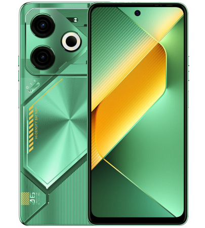 Смартфон Tecno POVA 6 Neo 8Гб 128Гб Comet Green 6.8", IPS, 2460*1080, 2*2.2+6*2ГГц, 50+0.08Мп, 8Мп, 4G, 7000мАч, And 14