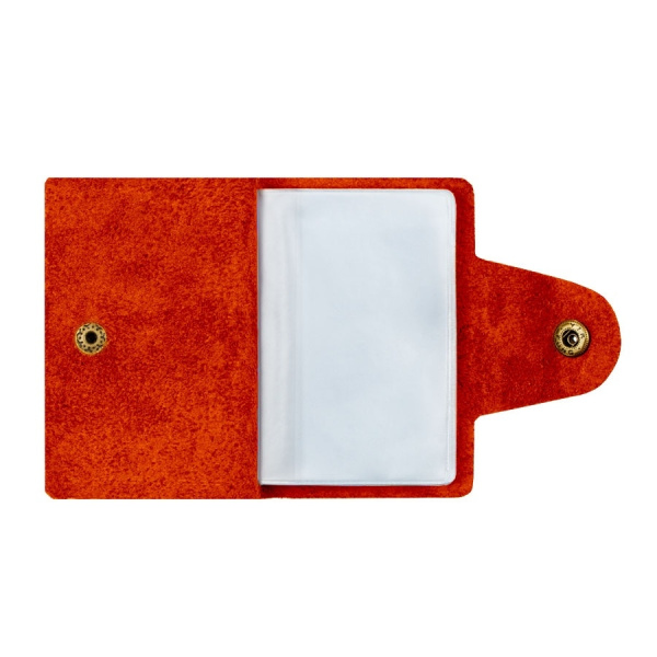 Визитница OfficeSpace на 18 визиток, кожа, красный (312565)