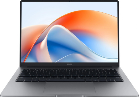 Ноутбук Honor MagicBook X14 Plus 2025 FermiB-5611 Core 5 220H 16Gb SSD1Tb Intel Iris Xe graphics 14" IPS WQXGA (2880x1800) Windows 11 Home grey space WiFi BT Cam (5301ALWA)