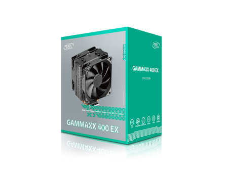 Кулер S11xx/1366/1200/AMx/FMx/AM4 DeepCool GAMMAXX 400 EX (180W/2х120мм/500-1500rpm/Al+Cu)