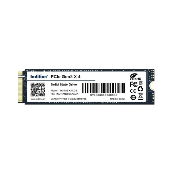 SSD-накопитель M.2 512Гб Indilinx 4XN80S [IND-4XN80S512GX](3D NAND,NVMe,2300/1500 Мб/с)