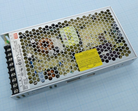 Блок питания в корпусе 48в,  4.4а, IP20, 215*115*30мм, Mean Well LRS-200-48
