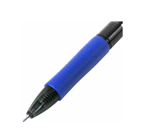 Ручка шариковая BRAUBERG "Office Style" автомат, синяя (144210)