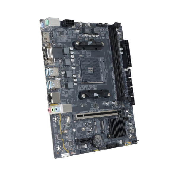 Мат.плата SocAM4 AMD B550 BaseTech B550M-K (mATX,2DDR4,M.2,PCI-E16,PCI-E,VGA,HDMI,DP,PC3200,M.2 под WiFi)