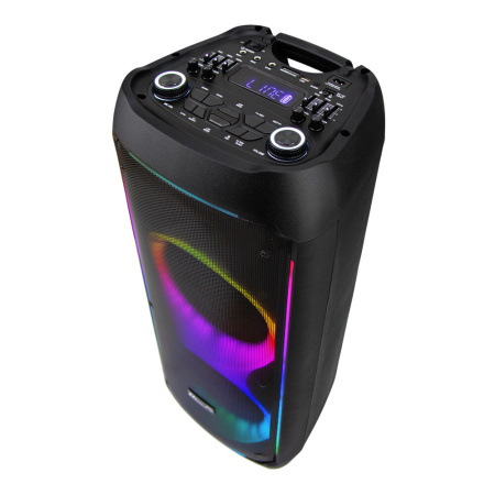 Портативная колонка ELTRONIC 30-37 CRAZY BOX 1200 динамик 10" 2шт. 120Вт, Bluetooth, TWS, FM, USB,  miс