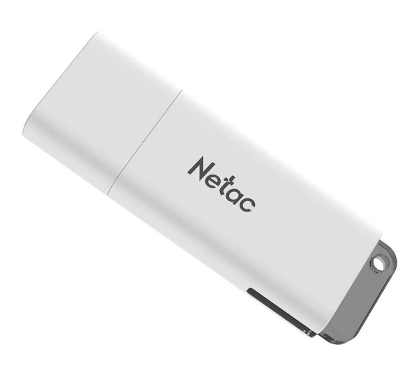Флеш-накопитель USB2.0 4Gb Netac U185 (NT03U185N-004G-20WH) белый с колпачком, пластик
