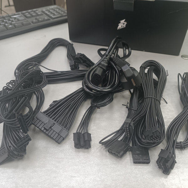 Распродажа! Блок питания 850Вт 1STPLAYER NGDP 850W (APFC,120мм,3PCI-E,12VHPWR,8SATA,80+Gold,модульный)[HA-850BA4](без комплекта)