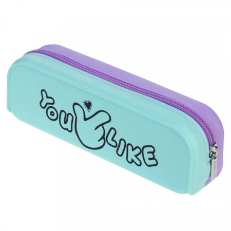 Пенал Hatber 1 отделение "Смотри шире" 200х50х60мм мягкий силикон (NPn_34189)