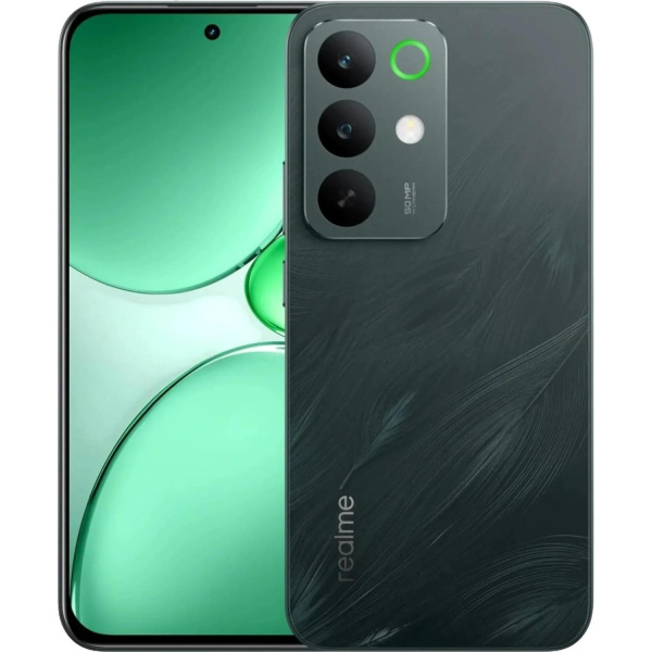 Смартфон Realme RMX5555 C85 Pro 256Gb 8Gb темно-зеленый моноблок 3G 4G 6.78" 1080x2400 Android 14 50Mpix 802.11 a/b/g/n/ac NFC GPS GSM900/1800 GSM1900 Protect