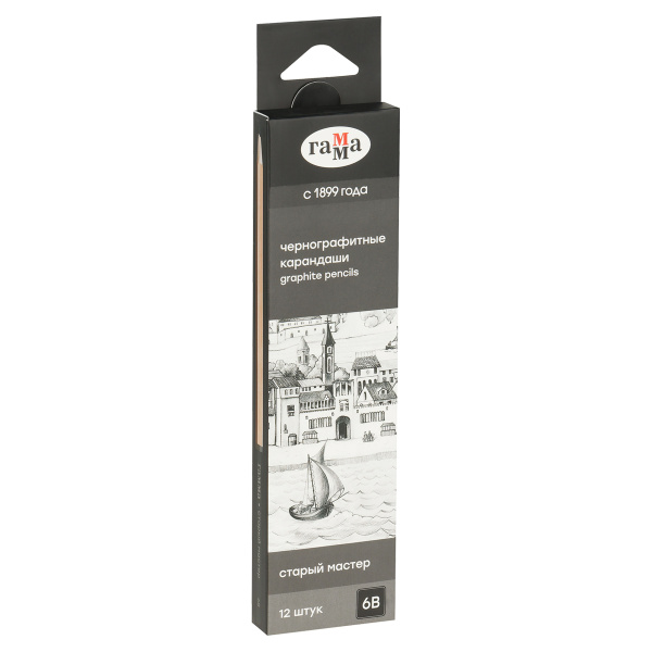 Карандаш ч/гр. Гамма "Старый мастер" 6B (170322_6B)