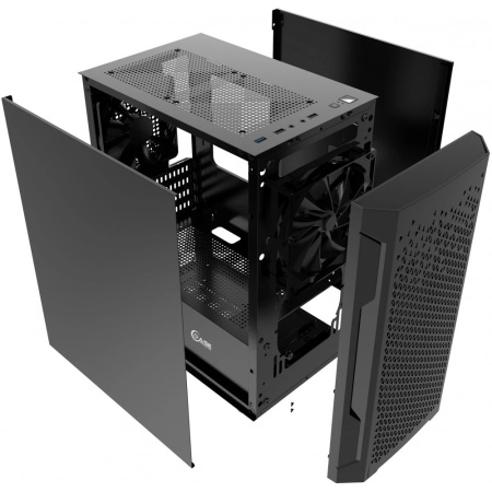 Корпус mATX Б_БП Powercase Mistral Micro Z2B SI (USB3.0,Audio,2x120mm,черный)[CMIMZB-F2SI]
