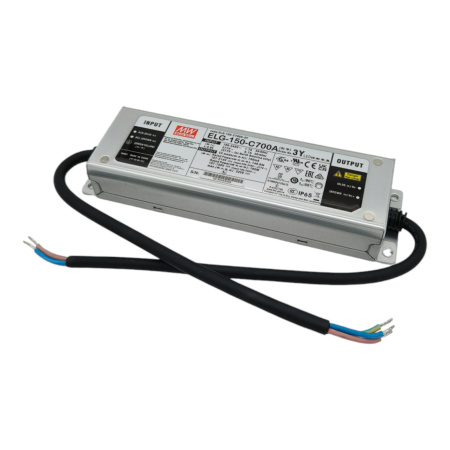 Драйвер светодиодный (LED) с потенциометром 0.35..0.7А, 107..214в, 105вт, Mean Well ELG-150-C700A-3Y