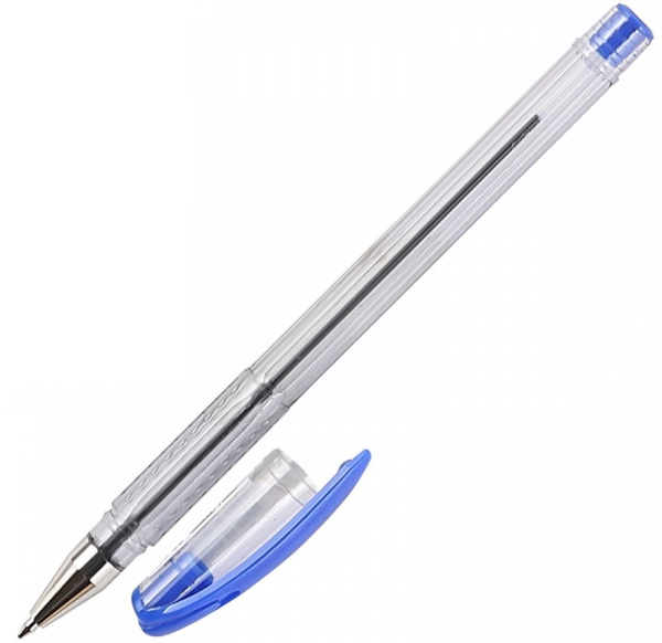 Ручка шариковая DELI "Think" синяя, 07мм (EQ2-BL)