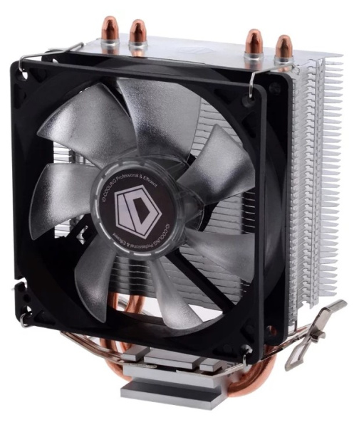 Кулер S115x/1200/1700/1851/AMx ID-Cooling SE-902X-B (100W/92mm/600-2200rpm/2 тепл.трубки/Blue LED)