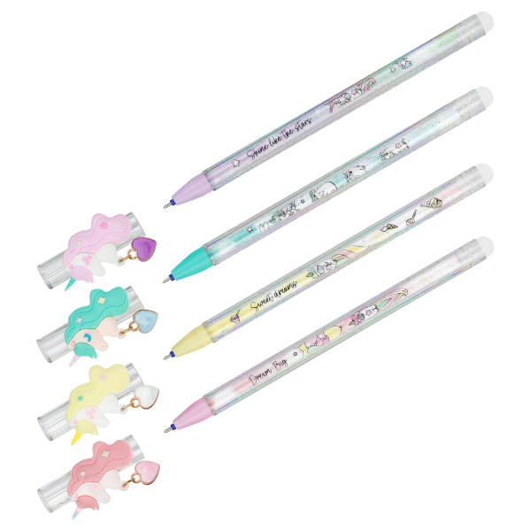 Ручка пиши-стирай MESHU "Lovely unicorn" гелевая, синяя, 0,5мм (MS_55625)