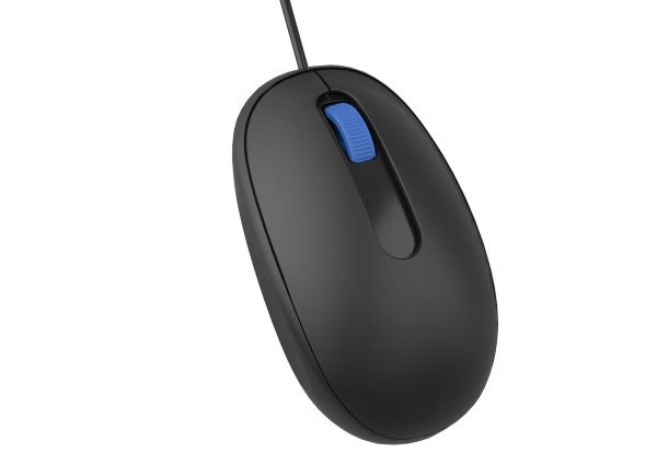 Мышь USB Perfeo OVAL (B3416) оптическая, бесшумная, 3кн., 1000dpi, кабель 1,8м, черная