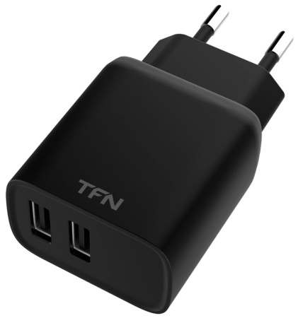 Зарядное_устройство - USB_2x2.4A TFN RAPID 12W black