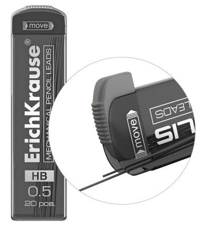 Грифель 0,5мм. Erich Krause "Megapolis" HB 20шт. (20345) Грифель 0,5мм. Erich Krause "Megapolis" HB 20шт. (20345)