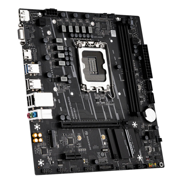 Мат.плата S1700 H610 MAXSUN Challenger H610M (mATX,2DDR4,M.2,PCI-E16,PCI-E,3SATA,DP,HDMI,VGA,PC3200)