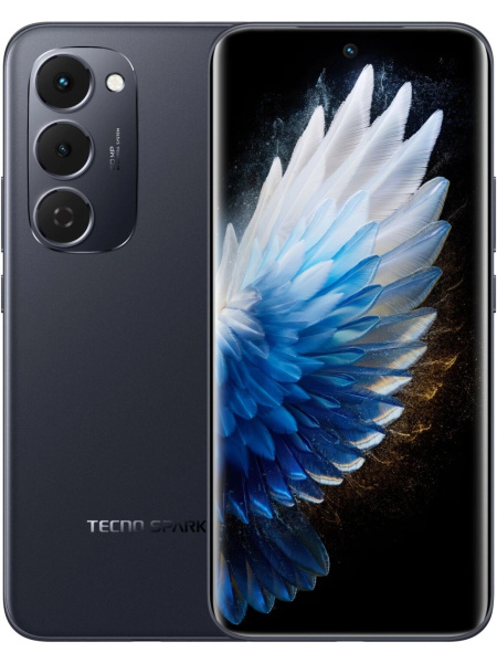 Смартфон Tecno SPARK 40 Pro+ 8Гб 256Гб Nebula Black 6.78", AMOLED, 2720*1224, 2*2.2+6*2ГГц, 50Мп, 13Мп, 4G, NFC, 5200мАч, And 15