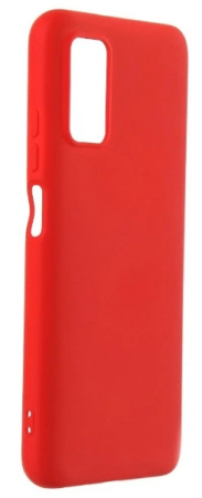 Чехол силиконовый с микрофиброй для Xiaomi Redmi 9T DF xiOriginal-17 (red)