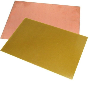 Текстолит односторонний 100*100*1.5мм, 18мкм, FR4-1