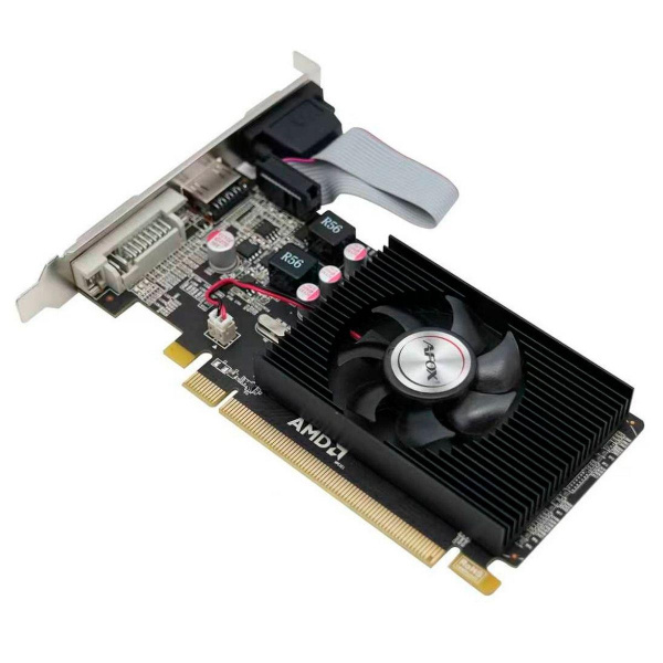 Видеокарта Afox R5 230 1GB DDR3 64bit DVI HDMI VGA 1FAN LP RTL