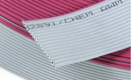 Шлейф RC, шаг=1.27мм, 16контактов, 28AWG, серый, RC-16