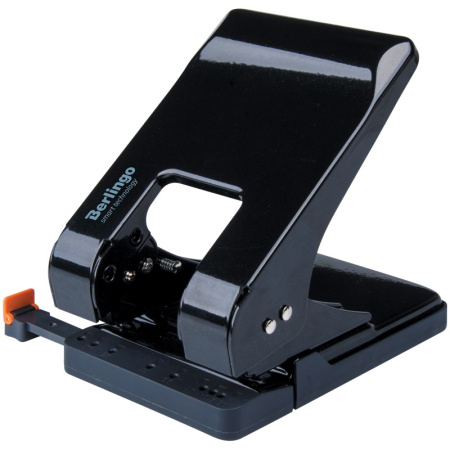 Дырокол BERLINGO на 45л. "Smart Technology" металл., черный (DDm_45301)