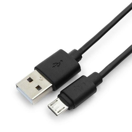 Кабель USB2.0 USB(m)-MicroUSB(m)  0.3м Гарнизон (GCC-mUSB2-AMBM-0.3M), черный