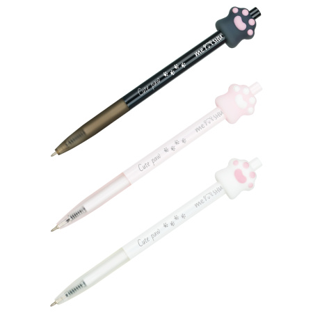 Ручка шариковая MESHU "Nice paw" 0,7мм , автомат, синяя (MS_52364)