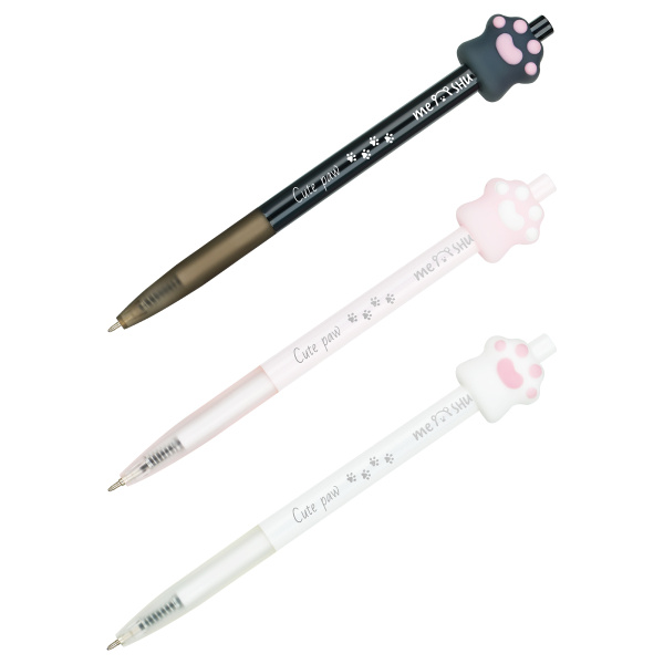 Ручка шариковая MESHU "Nice paw" 0,7мм , автомат, синяя (MS_52364)