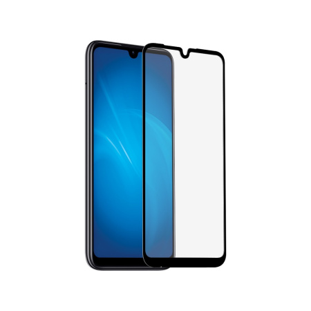 Защитное стекло для Xiaomi Mi Play с цветной рамкой (fullscreen+fullglue) (DF xiColor-60) (black)